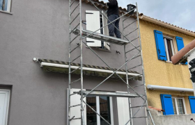 Réalisation d’une gouttière en zinc sur Vitrolles, Les Pinchinades